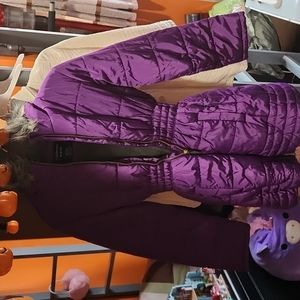 Girl's Calvin Klein Jeans Trench Coat Purple Size M